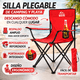 thumbnail image 4 of 4 Sillas Plegables CJR para Playa Campamento y Exteriores Rojo, 4 of 9