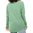 thumbnail image 4 of YDDIAN Womens Trendy Tops Plus Size Long Sleeve Baggy Tunic Tshirts Crewneck Fall Basic Loose Fit Tops with Thumb Holes Light Green 3XL, 4 of 6