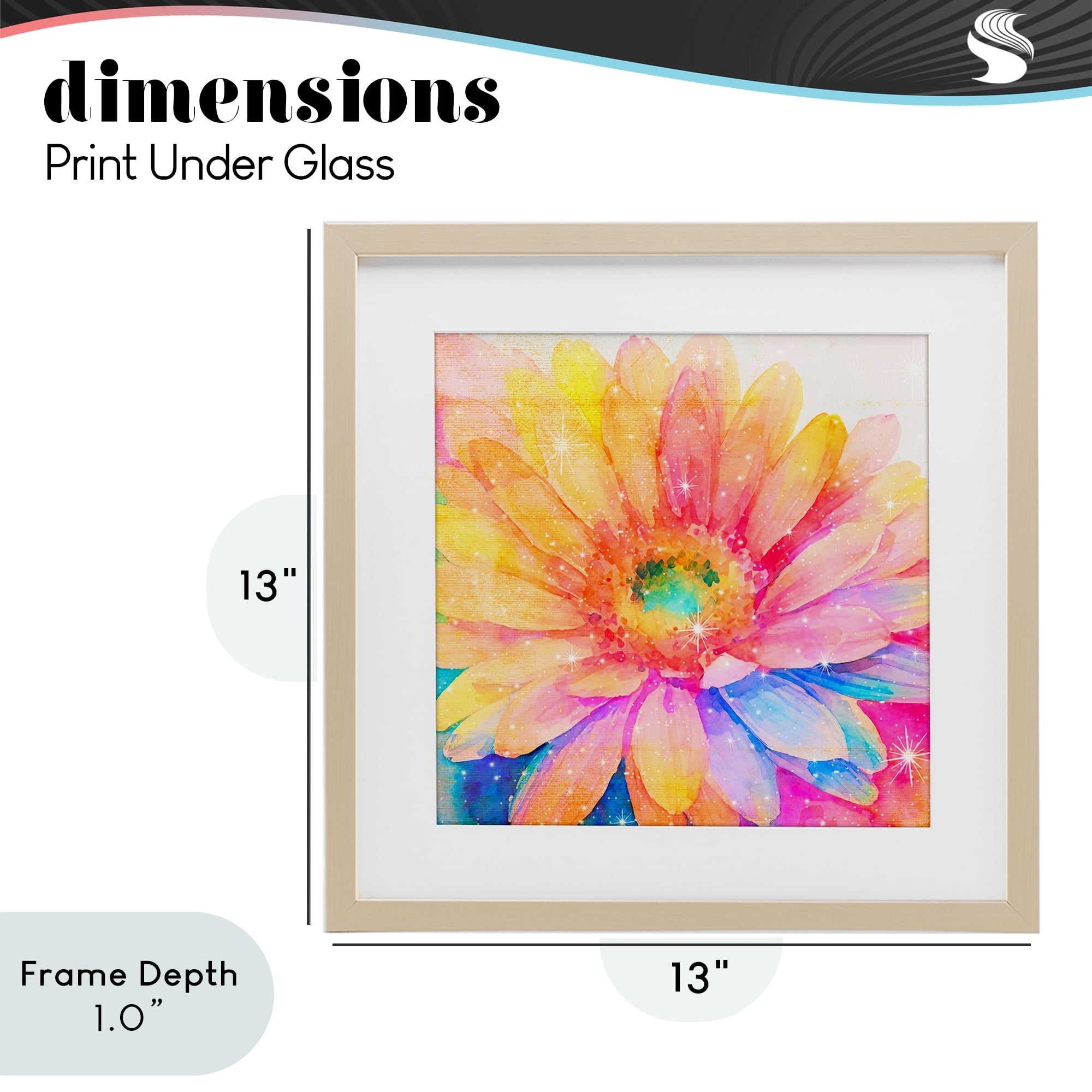 Stupell Industries Bloomtopia Shimmer Blossom Birch Framed Print Under Glass, design by Vibelicious