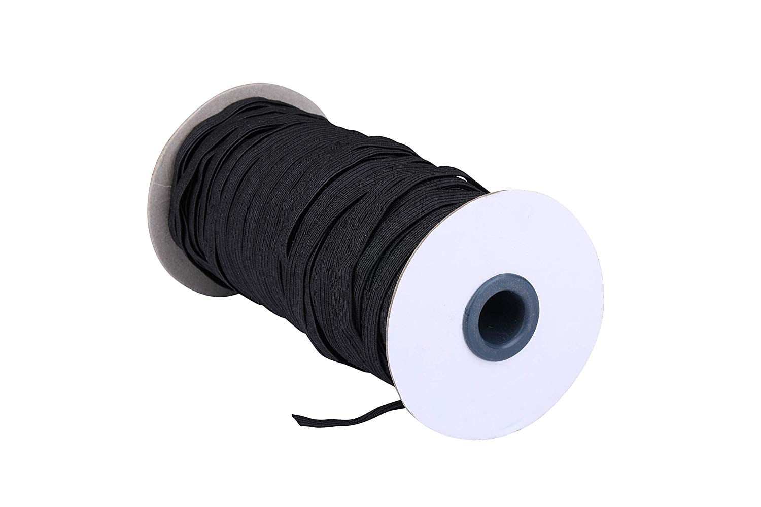 Elastic Cord/Elastic Rope/Elastic Band/Bungee/Heavy Stretch Knit Elastic Spool/50-Yards Length 1/2 Width White 