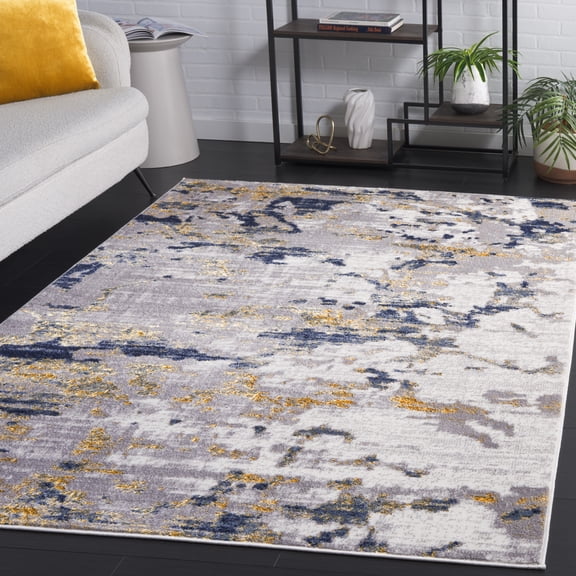 Safavieh Amelia Anglia Abstract Area Rug, Ivory/Gray, 5'3" x 7'6"