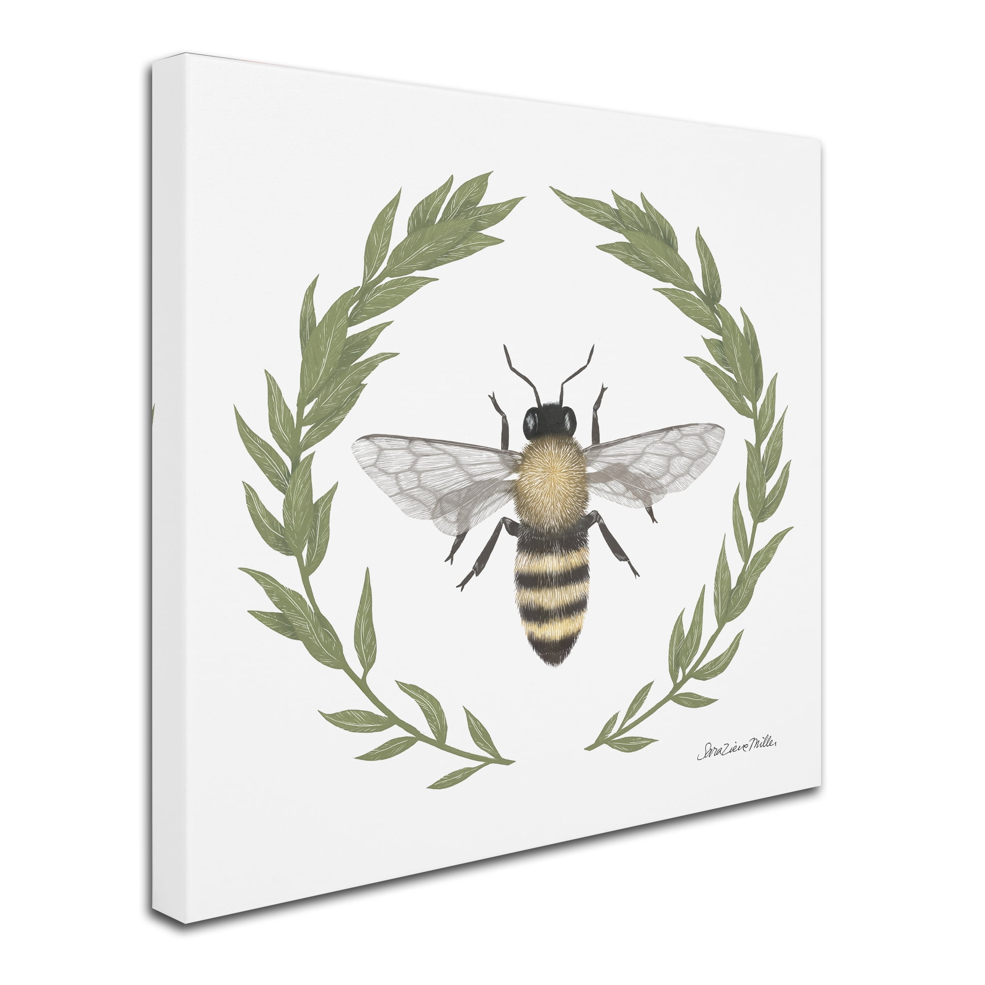 Trademark Fine Art 'Happy to Bee Home I' Canvas Art by Sara Zieve Miller