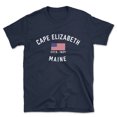 thumbnail image 1 of Cape Elizabeth Maine Patriot Men's Cotton T-Shirt, 1 of 1