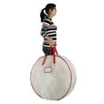 thumbnail image 2 of Elf Stor 30” Wreath Storage Bag – Zippered Holiday Tote for Artificial Wreaths & Garland, White, 2 of 5