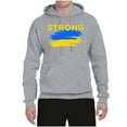 thumbnail image 2 of Ukranian Strong Vintage Unisex Graphic Hoodie Sweatshirt, Heather Grey, 3X-Large, 2 of 4