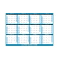 thumbnail image 1 of Calendrier Effaçable Adhésif Double Face Anglais 2025 Mural Pliable Style 2025.1.1-2025.12.31, 1 of 6