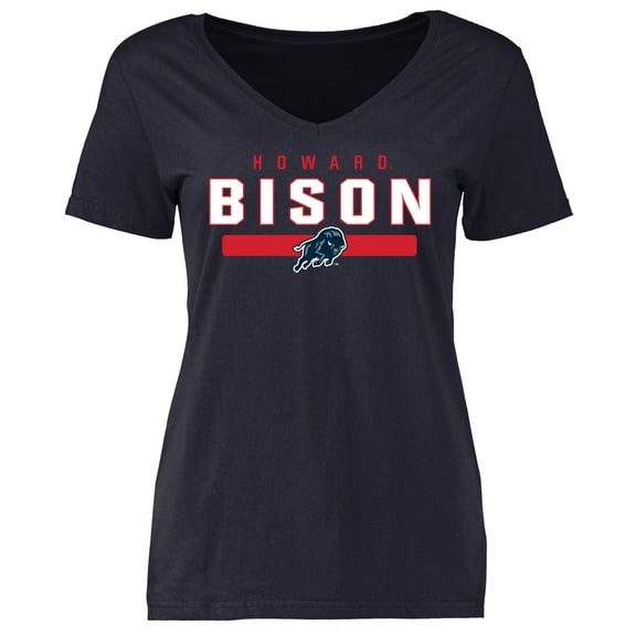 Women's Navy Howard Bison Team Strong T-Shirt