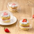 thumbnail image 3 of 50-Pack Clear Plastic Containers with Lids, Disposable Takeout Boxes for Strawberries and Snacks, 3 of 7