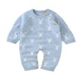thumbnail image 1 of Bébé Filles Garçons Automne Combinaison Manches Longues Cartoon Lapin Imprimer Romper, 1 of 7
