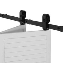 Bi-Folding Sliding Barn Door Hardware Track Kit 36" for Two 16" Doors