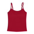 thumbnail image 4 of Womens Tank Tops, Duoif Ribbed Crop Top with Built-In Bra, Sleeveless Layering Womens Shirts Wine S, 4 of 4