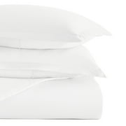 Noble Linens 2-Piece White Duvet Cover Set, Twin/Twin XL