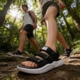 thumbnail image 7 of CHICVOMEY Sandals for Women Men Ultra Soft Insole Platform Thick Sole Comfortable Non Slip Summer Beach Sandals Breathable Open Toe Sandals for Vacation Outfits, 7 of 7