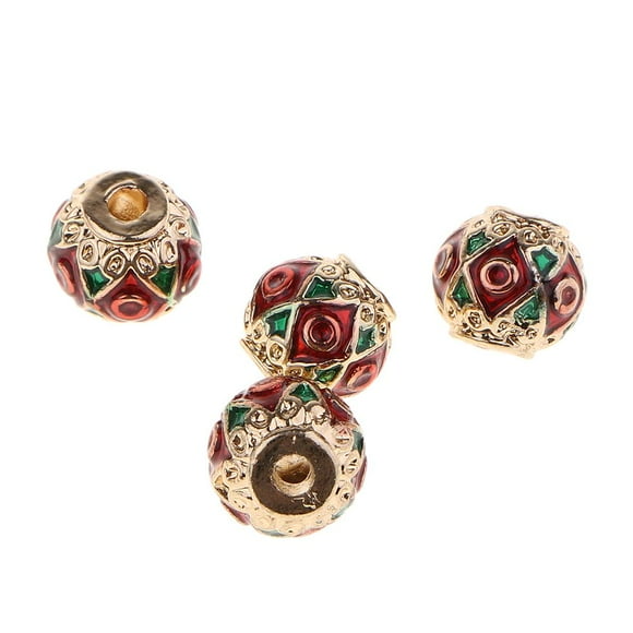 Espaciador Zulema aleación 4 piezas 4mm Agujero Grande