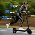 thumbnail image 6 of iScooter 500W Electric Scooter for Adults，23 Miles & 22 MPH Max，Extra-Wide Pedals, 10'' Pneumatic Tires Portable Folding Design，Commuting E-Scooter Christmas Gifts, 6 of 8