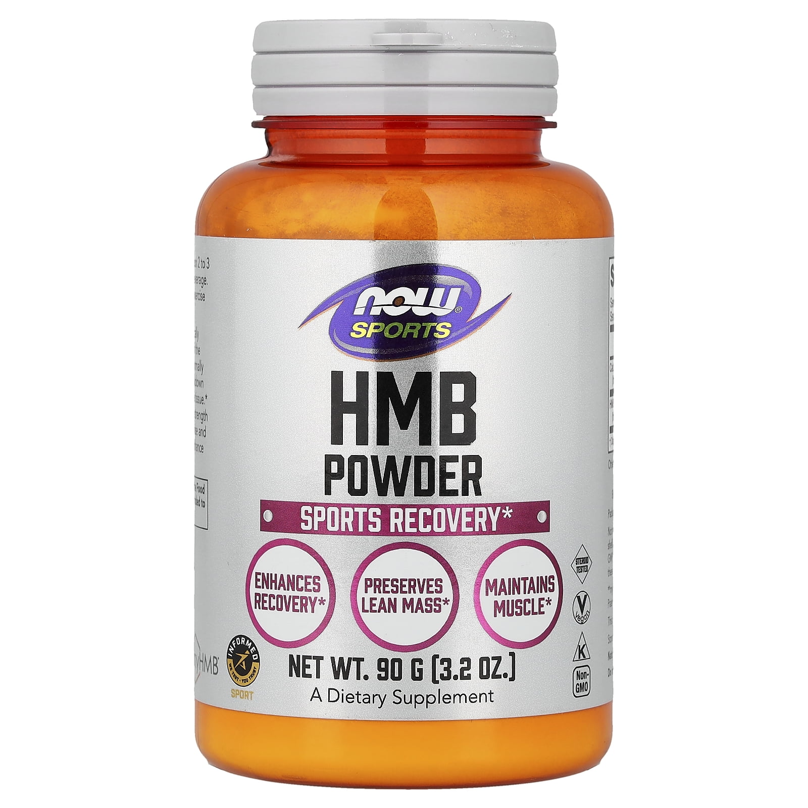 NOW Foods Sports Nutrition, HMB Powder, Sports Recovery*, 90 Grams