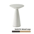 thumbnail image 5 of COZAYH Pedestal Small Drink Table Round Martini Table Wood Plant Stand End Table for Small Space Living Room, Bedroom, White, 5 of 10