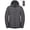 Grey, variant on Men's Packable Hooded Puffer Jacket, Water Resistant Windproof with 5 Zip Pockets for Hiking Travel Black S