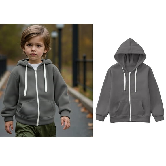 Kids Hoodies for Girls Kids Zip up Hooded Casual Long Sleeve Hoodies Fall Winter Clothes Girls Sweatshirts Size 6-7 Years