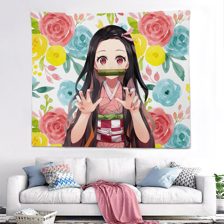 Demon Slayer Hanging Scroll Pintura, Desenhos Animados Impresso Anime, Home  Decor, Cartaz de parede, Sala de