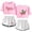 Pink, white, variant on XUANXIAOJIANG The Apothecary Diaries Summer casual retro trend women's short sleeved shorts set