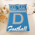 thumbnail image 5 of jejeloiu Blue Gray Football Team Full Size Sheets For Boys,Kids Ball Games Bed Sheets For Gamer,4pcs, 5 of 6