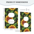 thumbnail image 5 of ZICANCN Outlet Covers Wall Plate, Cute Sunflowers Floral Bee Light Switch Cover Decorative, Duplex Toggle Combo 1-Gang, 5 of 9