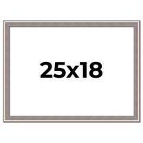 25x18 Frame Grey Real Wood Picture Frame Width 1.25 inches | Interior Frame Depth 0.5 inches | Hans