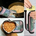 thumbnail image 5 of Yayeee Oven Mitts and Pot Holder Set of 2 Heat Resistant Kitchen Gloves Baking Hot Pad, Green Window Sea, 5 of 5