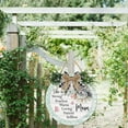thumbnail image 5 of Eveokoki Spring Wreaths Sign for Front Door Farmhouse Spring Door Hanger Decor Rustic Wooden She Is Srtrong Mom Hanging Door Wall Sign for Spring Seasons Holiday 12In, 5 of 5