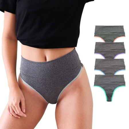VIÉRE - Pack Of 4 High Waist Compression Suplex Women s Underwear - Lingerie - Underwear Women - Shapewear  Body Shaper For Women  Postpartum Underwear - Large