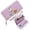 Purple, variant on GEEAD Wallet with Large Capacity Zip for Women Secure Wallet for Women whimsical checkered dress kitten Everyday Wallet Elegant Accessory