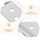 thumbnail image 4 of 4 soportes universales para estantes de esquina de muebles de acero inoxidable, estabilizadores triangulares de madera para muebles, 4 of 8