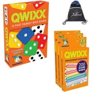 Qwixx with 600 Replacement Score Pads - Gamewright - Dice Games
