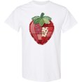 thumbnail image 3 of Inktastic Patchwork Strawberry Design T-Shirt, 3 of 5