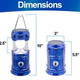 thumbnail image 5 of 2 Solar Collapsible LED Lantern 3-in-1 Rechargeable, Flashlight & USB Power Bank - Portable, Bright, Eco-Friendly - Camping, Outdoor Activities, Emergencies (Black), 5 of 6