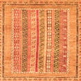 thumbnail image 1 of Ahgly Company Indoor Square Abstract Orange Modern Area Rugs, 8' Square, 1 of 4
