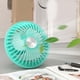thumbnail image 5 of Ventilador Recargable Por Usb, Silencioso, Velocidad Ajustable, Portátil, Compacto y Ligero, Motor Silencioso, Multifuncional, Blanco, Rosa, Morado y Verde, 13 X 13 X 7 Cm., 5 of 7