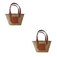 thumbnail image 2 of Minnieouse Bolsos de paja de moda y ecológicos para mujer, tamaño para moda, bolso clásico Simple para mujer Type1 NO1, 2 of 6