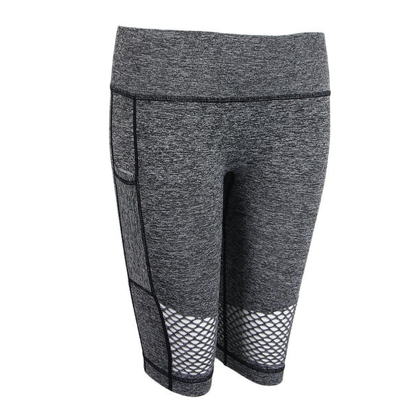 Pantalones cortos para para mujer y , pantalones cortos de para fitness, pantalones cortos de malla transpirable para entrenamiento, p gris