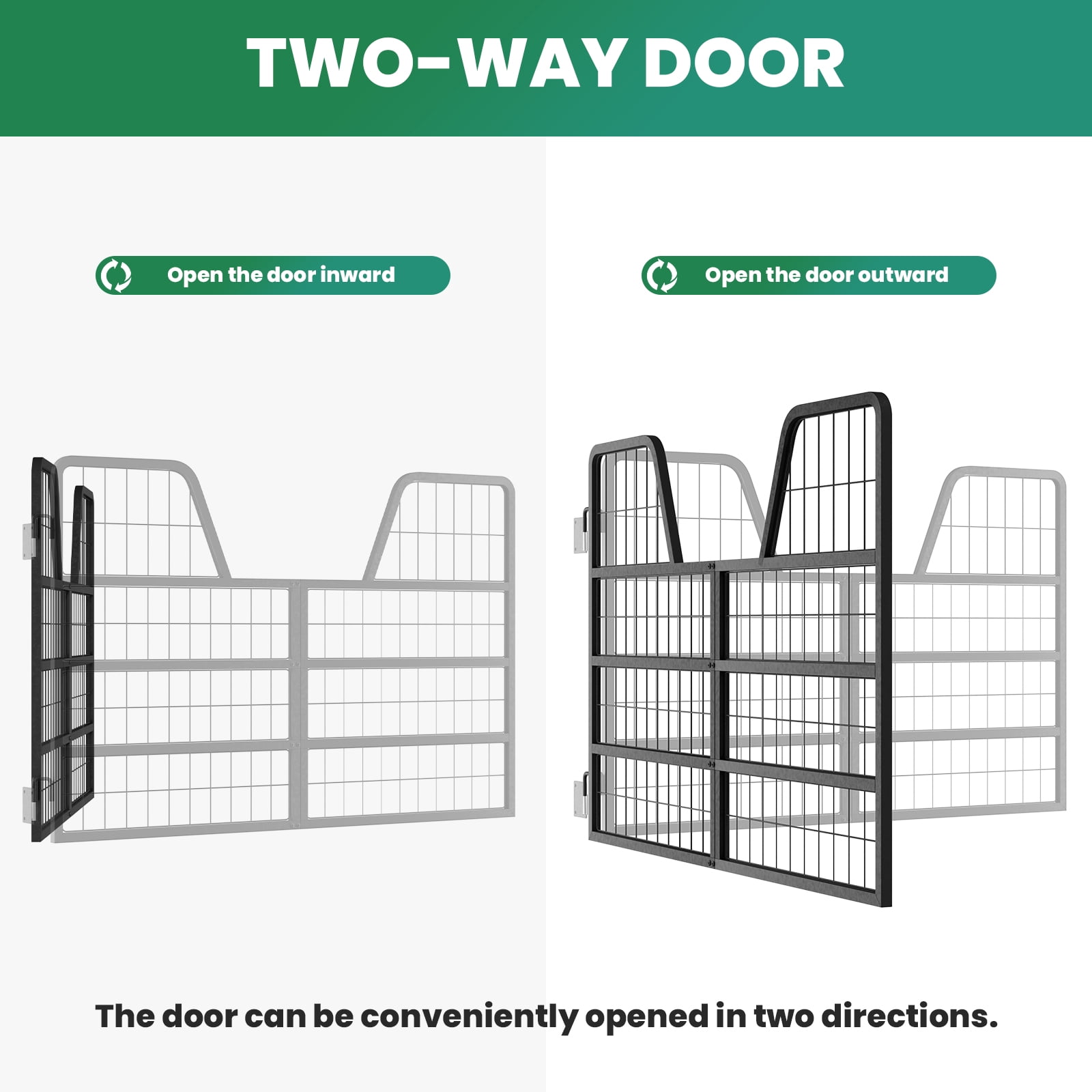 Animal Stall Gate, Protective Yoke Design, 52"x42" Reinforced Frame, Horse Stall Gate, Stall Gate for Horses, For Standard Stall, Exit, Standard Barn Doorway