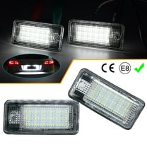 AUTOXBERT 2PCS 18LED Number License Plate Lamp White Light for Audi A3 S3 A4 A6 B6 B7 Q7