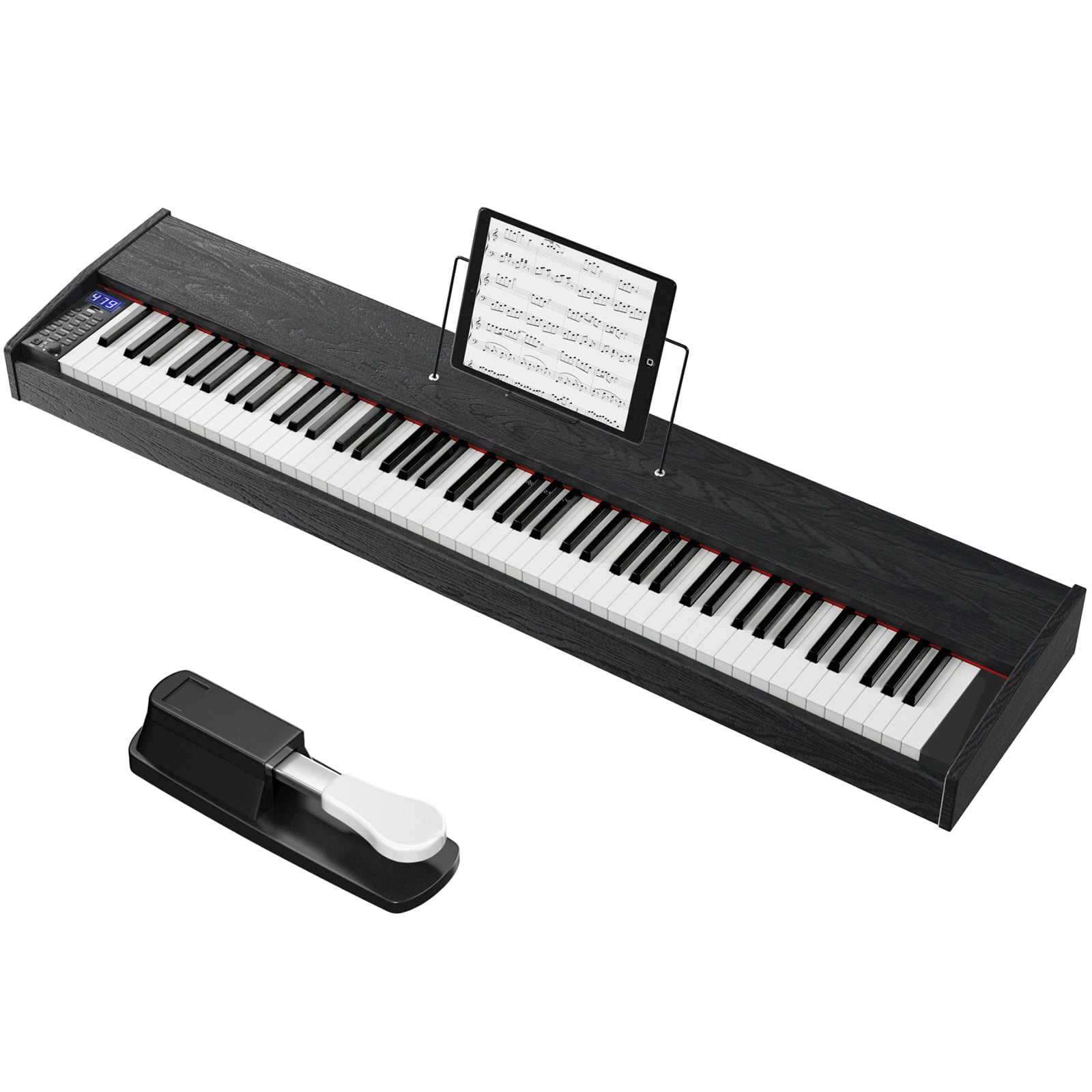 Carry-on Folding Piano - White Portable Digital 88 Key Piano 