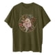 thumbnail image 3 of Camisetas de Manga Corta para las Mujeres Impreso Cuello Redondo Suelto Camiseta, Casual Cuatro Estaciones Blusa para el Hogar, 3 of 3