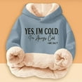 thumbnail image 2 of WAYUTE Sweatshirts for Girls Long Sleeve Prints Cozy Hooded Sweatshirt for Playful Soft and Warm Pullover Top Casual Winter Outerwear, 2 of 5