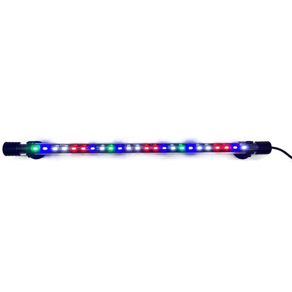 Aussie Aquariums Submersible Color Changing LED T4 Light Fixture for Salt/Freshwater Fish Tanks (17")