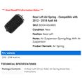 thumbnail image 2 of Rear Left Air Spring - Compatible with 2012 - 2018 Audi A6 2013 2014 2015 2016 2017, 2 of 2