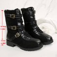 thumbnail image 5 of Fashion Ankle Boots with Leather Upper and Side Buckle Features for Comfortable Autumn Winter Footwear, 5 of 9
