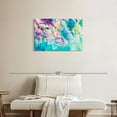 thumbnail image 2 of Elephant Stock Wisteria Flowers Wall Art - Horizontal Canvas Wall Art - Lobby Wall Decor - Floral And Botanical Canvas - Turquoise And Blue Decor - 30" x 20", 2 of 8