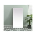 thumbnail image 2 of Metal Frame Rectangle Full Length Mirror 30x60 Inch in Silver, 2 of 10